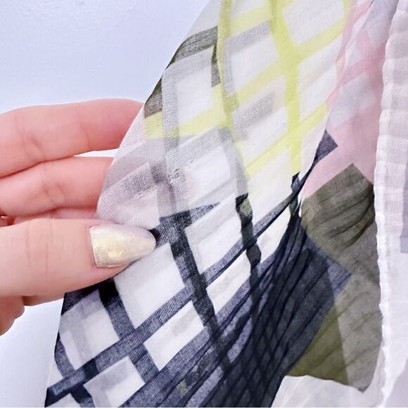 ᴇᴜᴄ ᴇᴍᴘᴏʀɪᴏ ᴀʀᴍᴀɴɪ ꜱɪʟᴋ/ᴄᴏᴛᴛᴏᴍ ʙʟᴇɴᴅ ʟɪɢʜᴛᴡᴇɪɢʜᴛ ɢᴇᴏᴍᴇᴛʀɪᴄ ꜱᴄᴀʀꜰ ꜰᴏᴜʟᴀʀᴅ - Picture 8 of 17